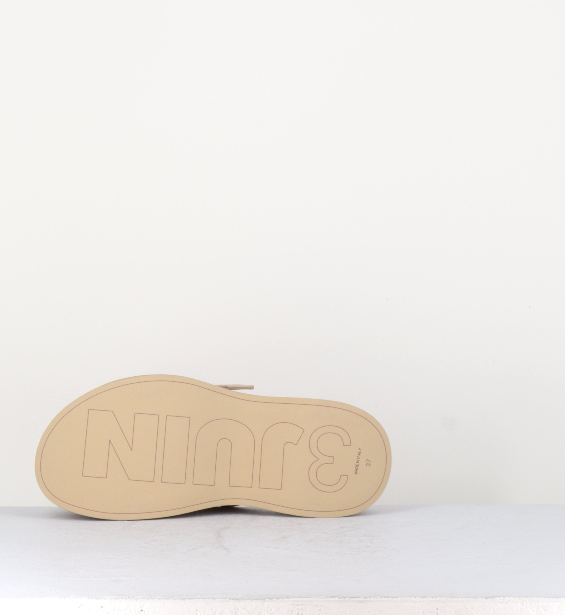 Sabot en cuir beige - LIPARI CHAT SAHARA