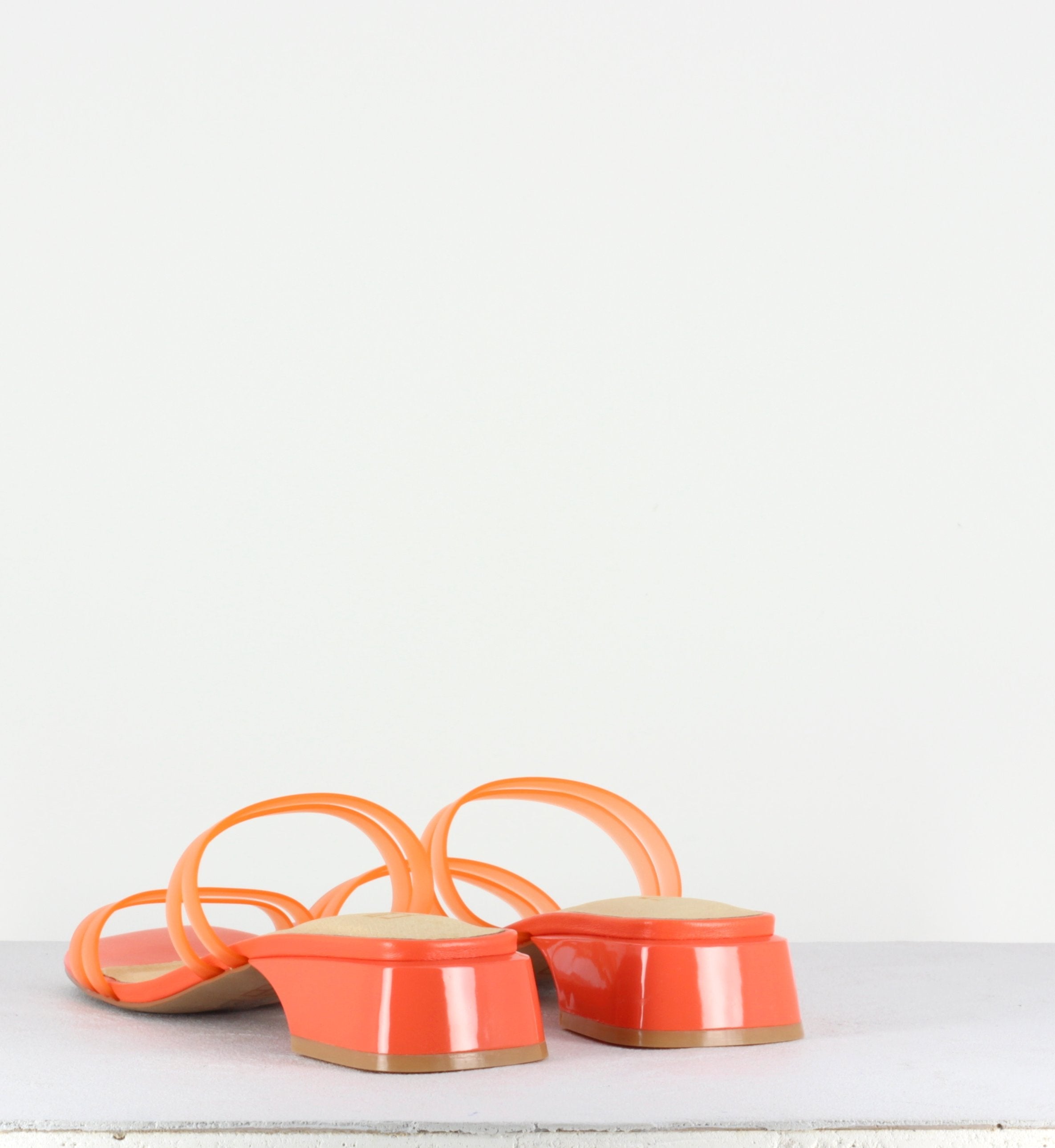 Hamuera Orange Fluro Vinyl Sandals