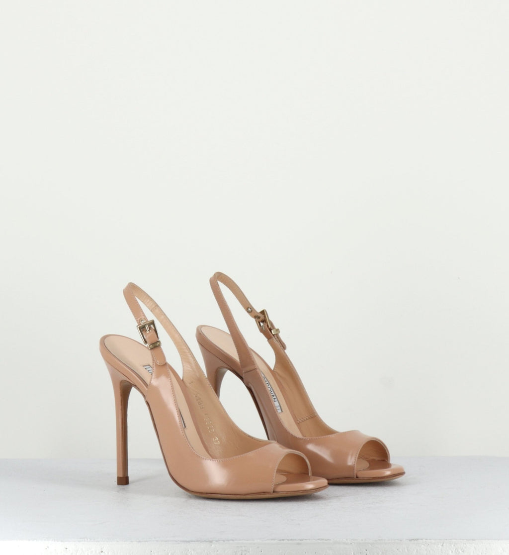 Escarpins en cuir à talons nude LNS109 - Luciano Padovan