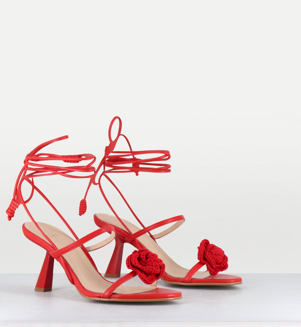 KENDRA RED SANDALS