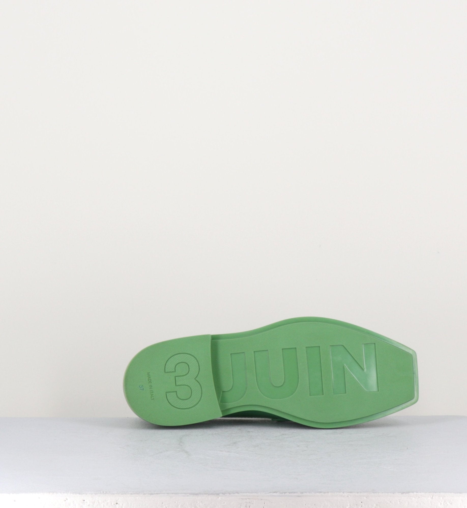 Mocassin en cuir lisse vert - VIOLA LEE GRASS