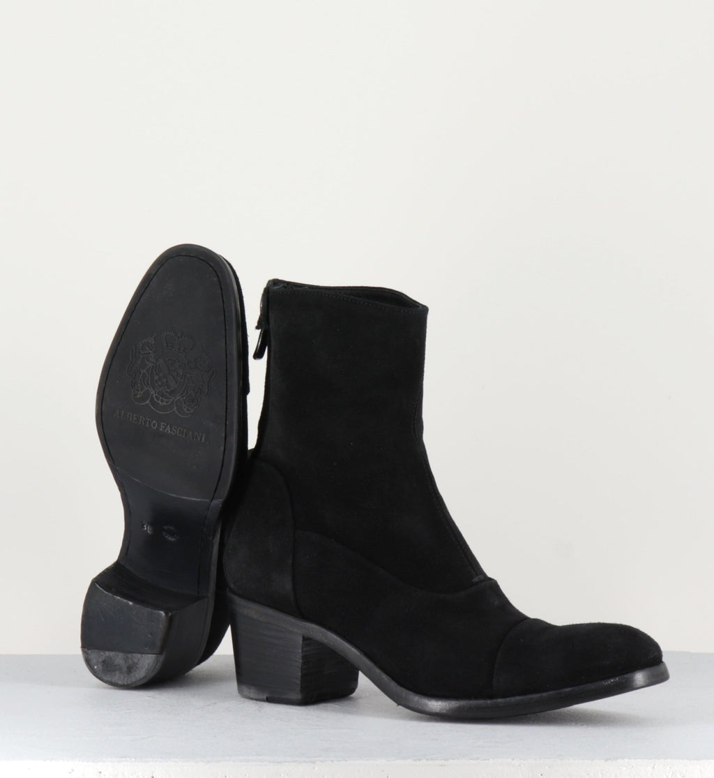 Bottines talons bottier noir Oxana14004C - ALBERTO FASCIANI
