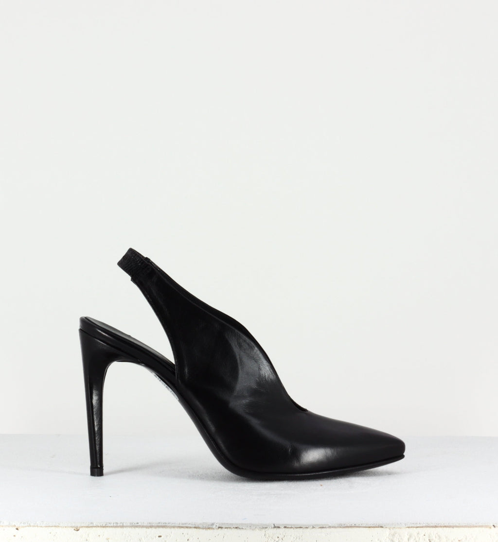 Escarpins pointus en cuir noir Garrice Collection Fruit - 6260