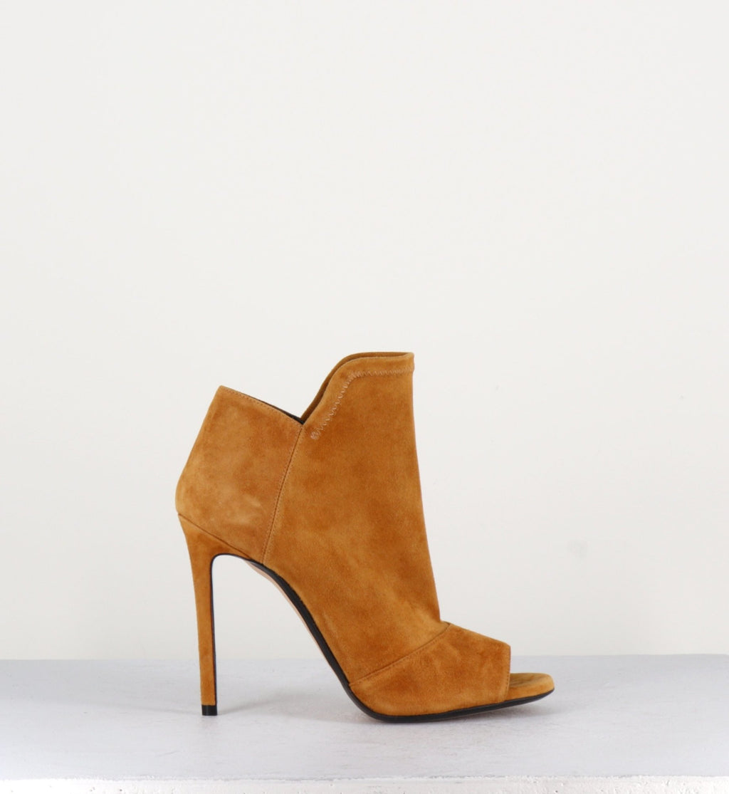 Bottines open-toe à talons camel 400 - GreyMer