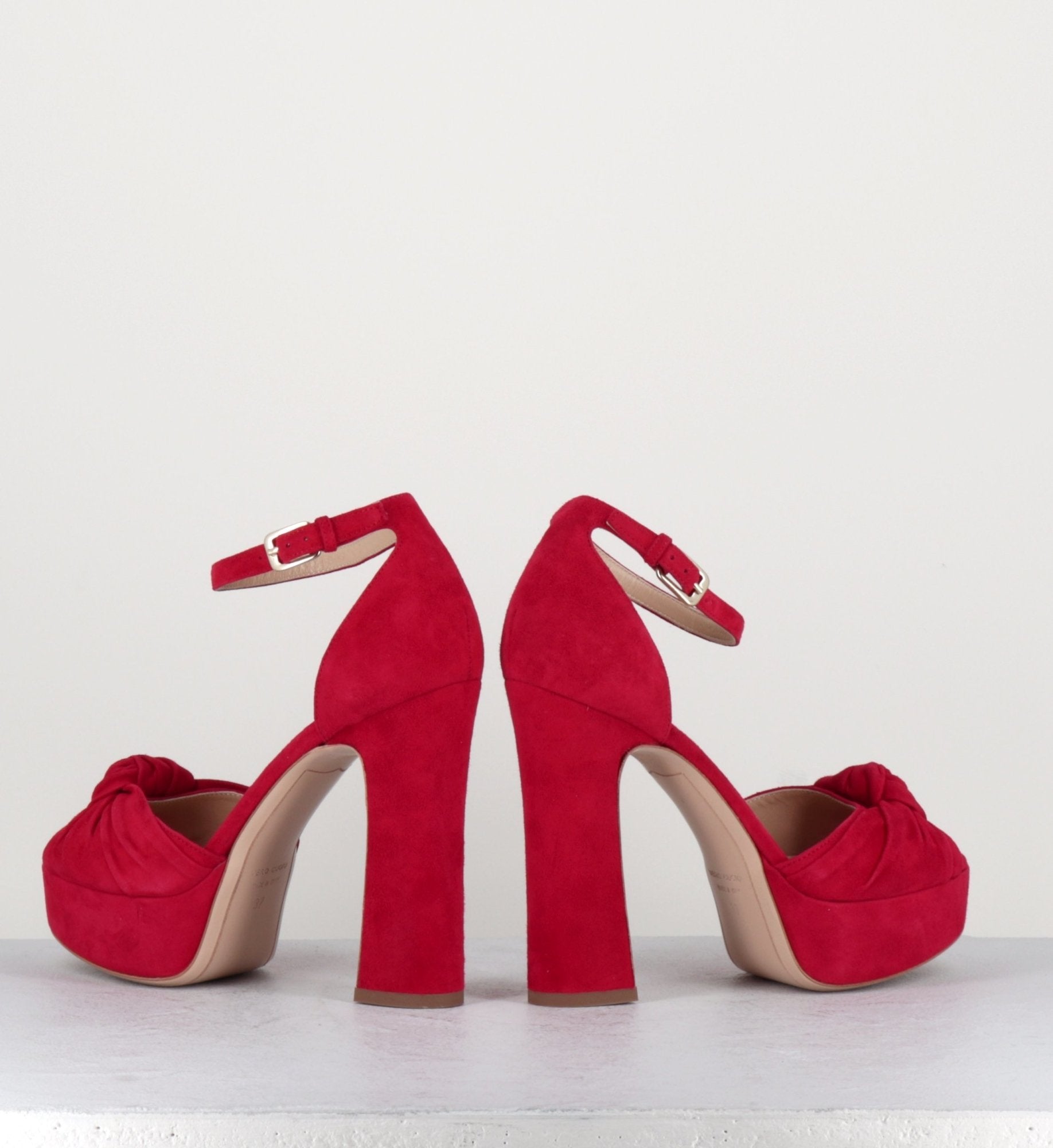 Sandales à talons hauts avec patins 5139104 rouge - Deimille