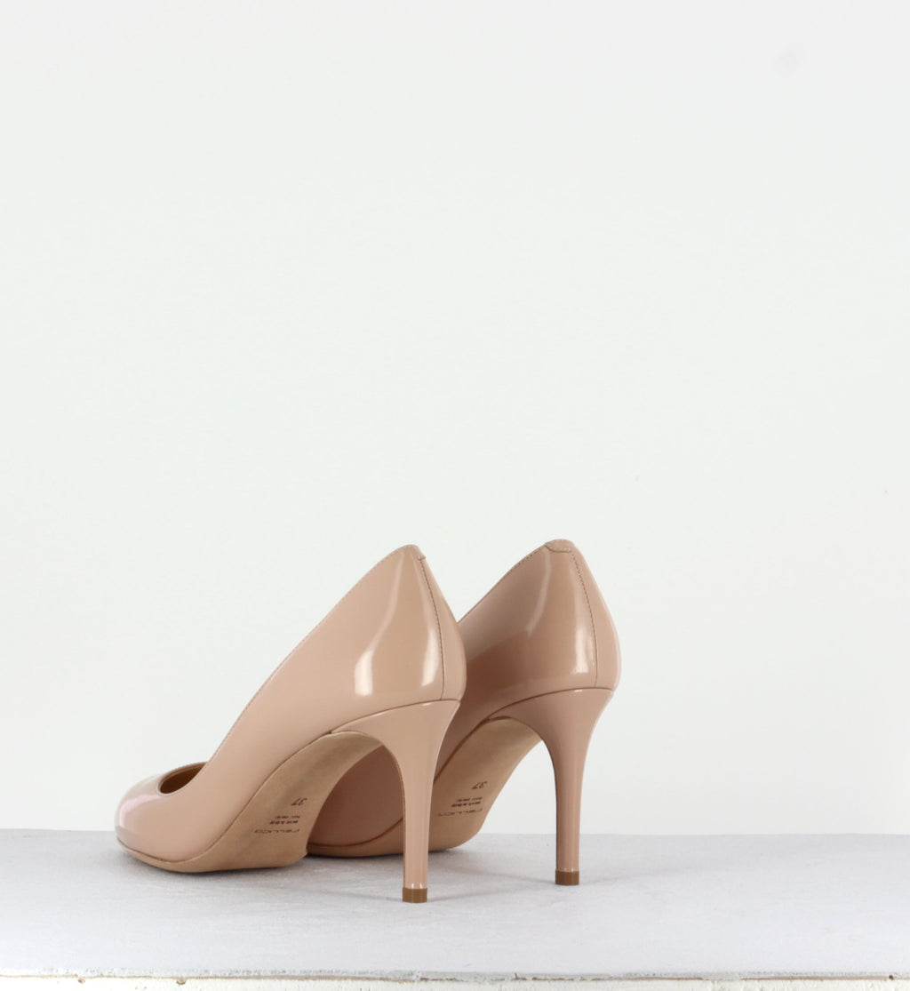 Escarpins petits talons en cuir nude 2592N - Pellico