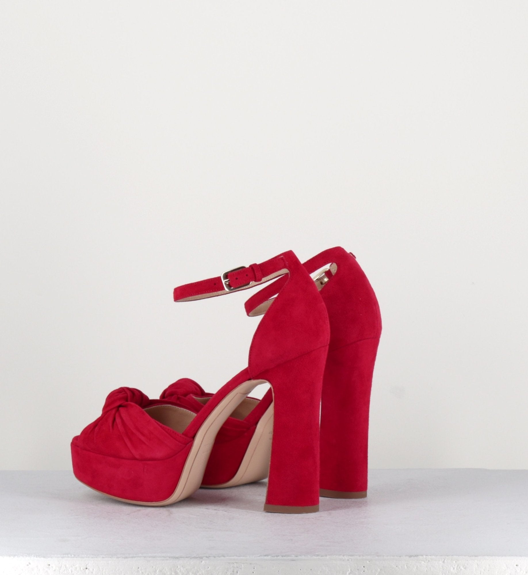 Sandales à talons hauts avec patins 5139104 rouge - Deimille