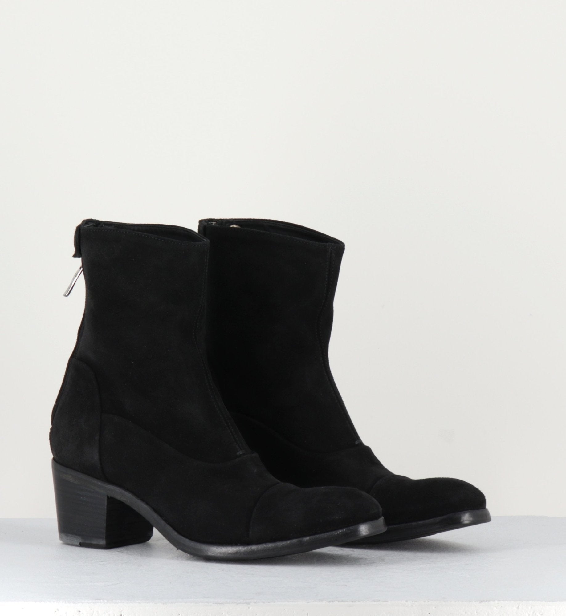 Bottines talons bottier noir Oxana14004C - ALBERTO FASCIANI
