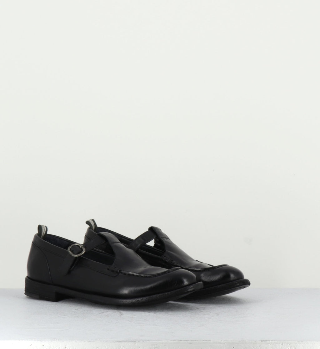Chaussures Mary-Jane en cuir noir - LEX535 NERO
