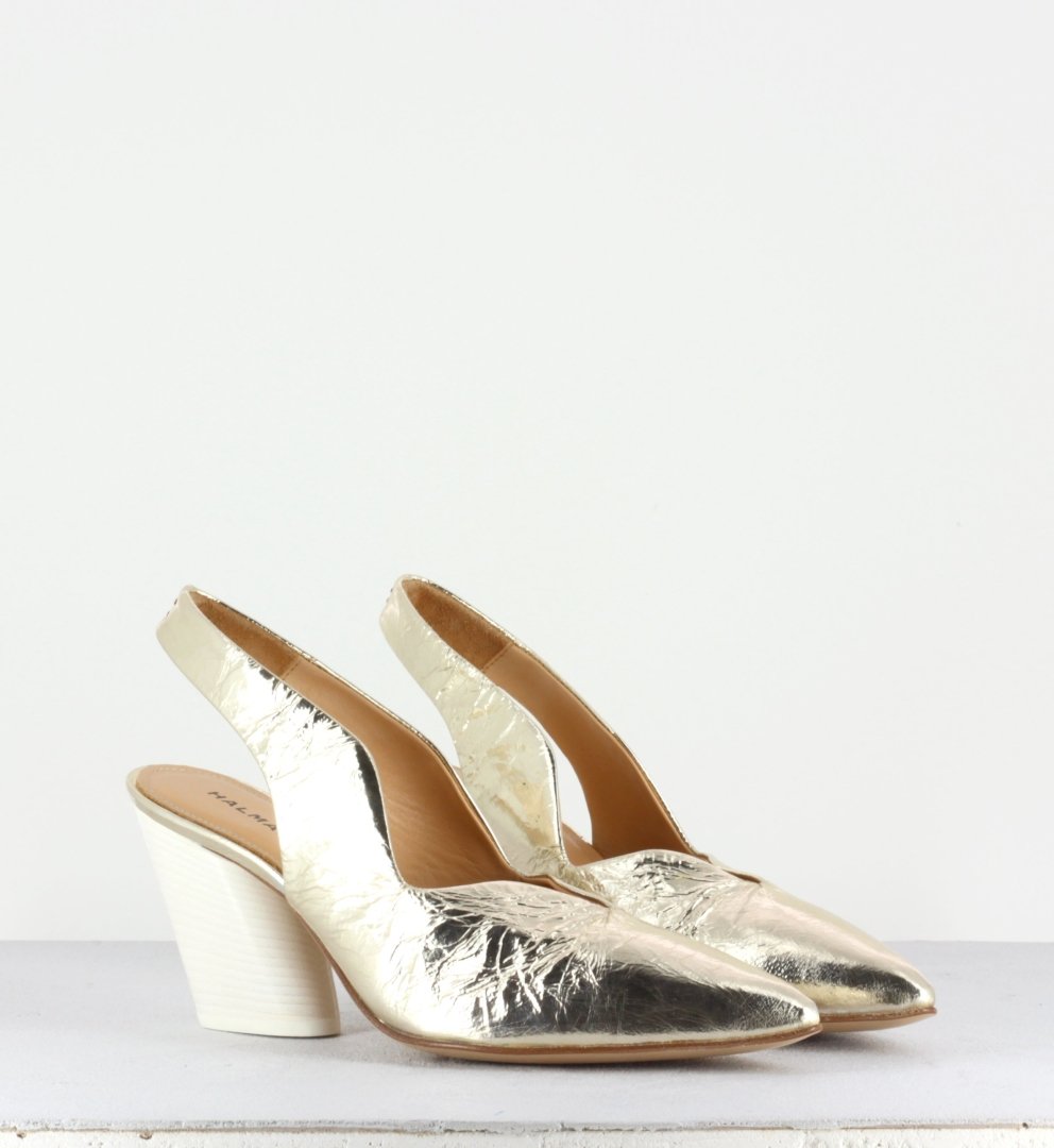 Escarpin pointu à talon biseauté - Rose70