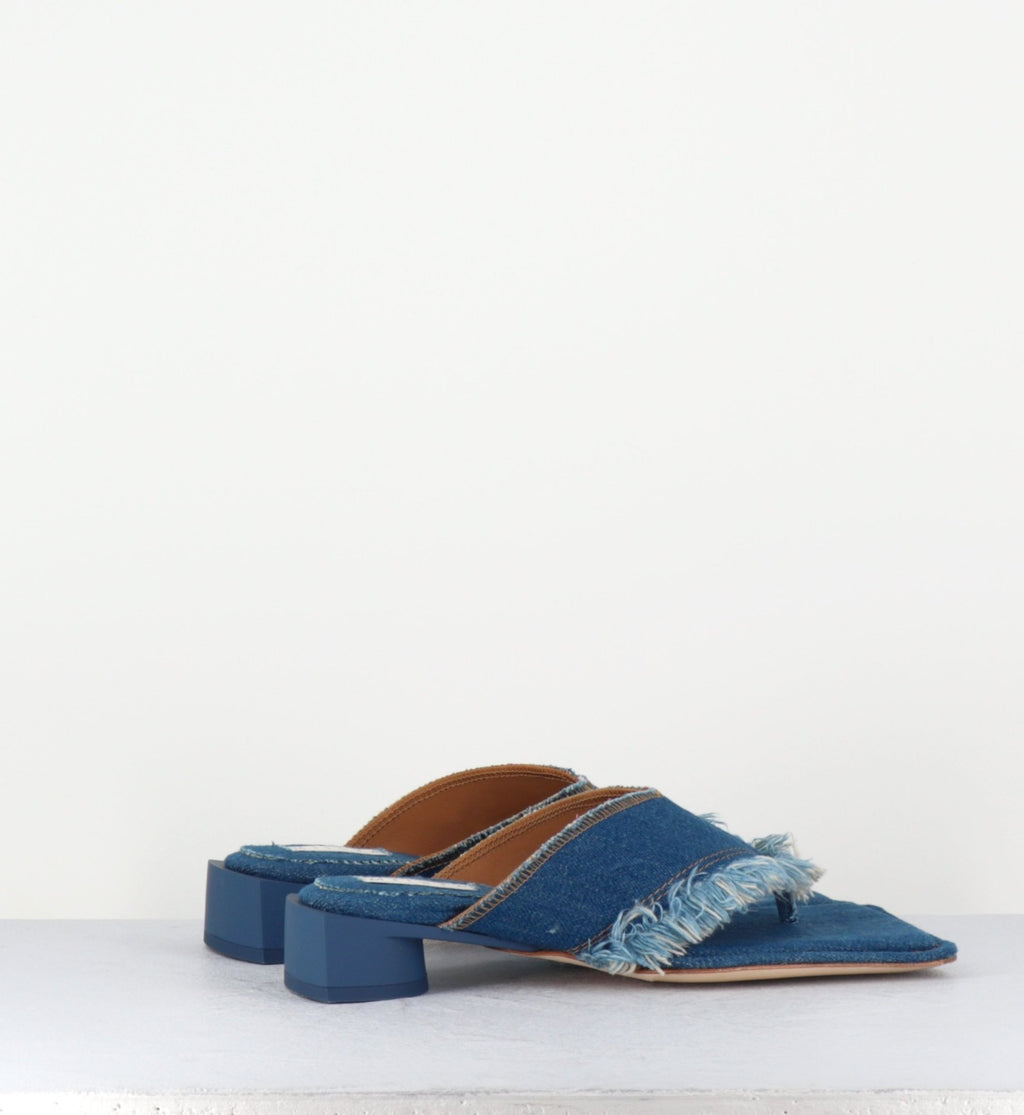 PYTHIA DENIM SANDALS