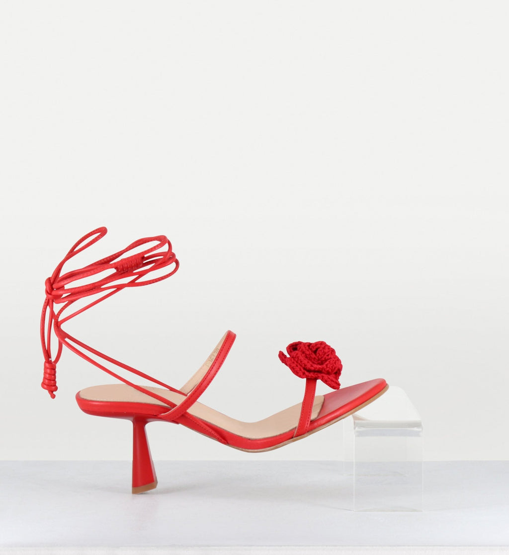 KENDRA RED SANDALS