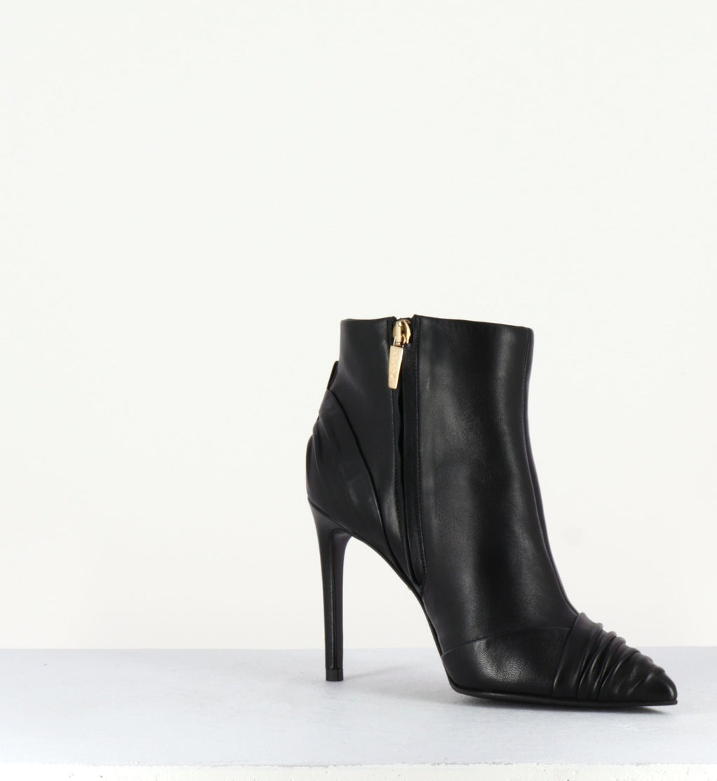 Boots bout pointu en cuir noir - MALIBU GLOVE BOOTS