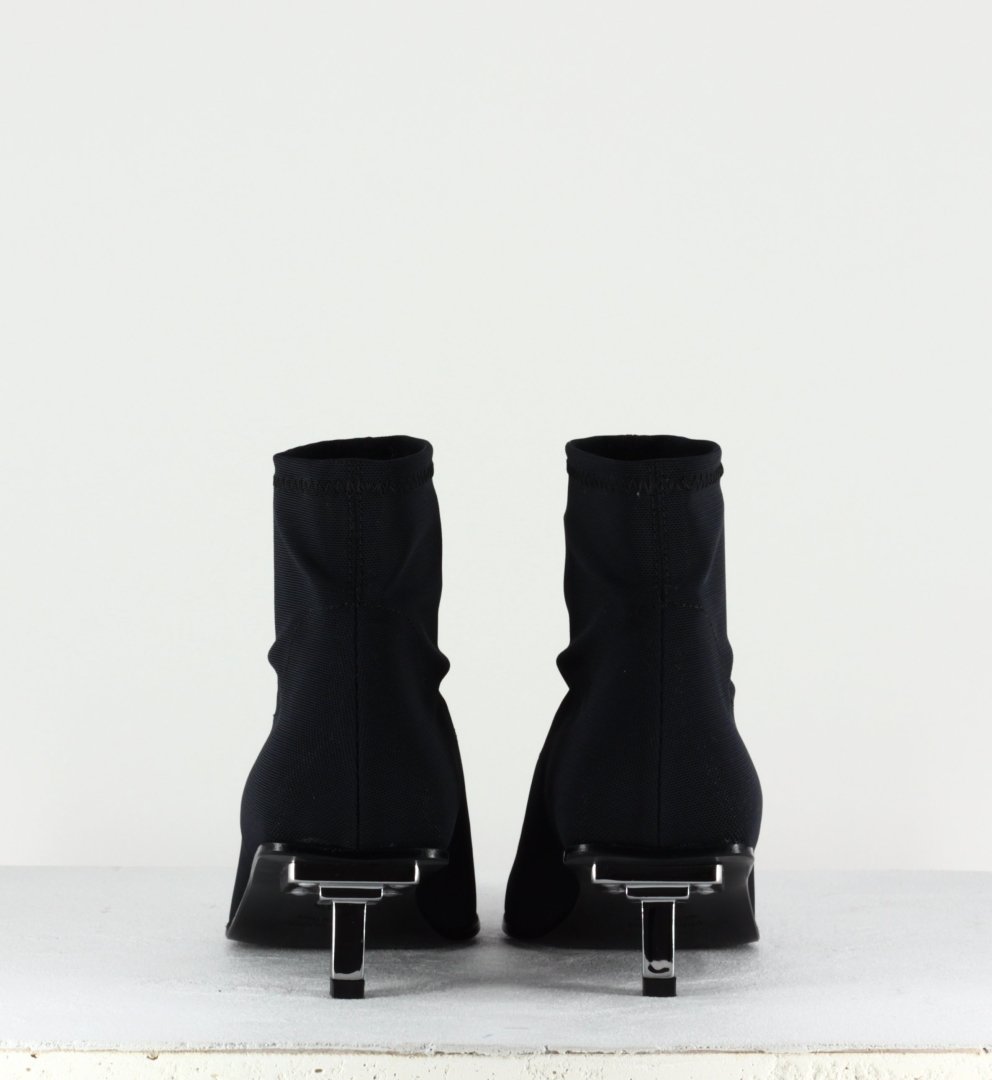 Bottines pointues en textile stretch noir Garrice Collection Fruit - 6269