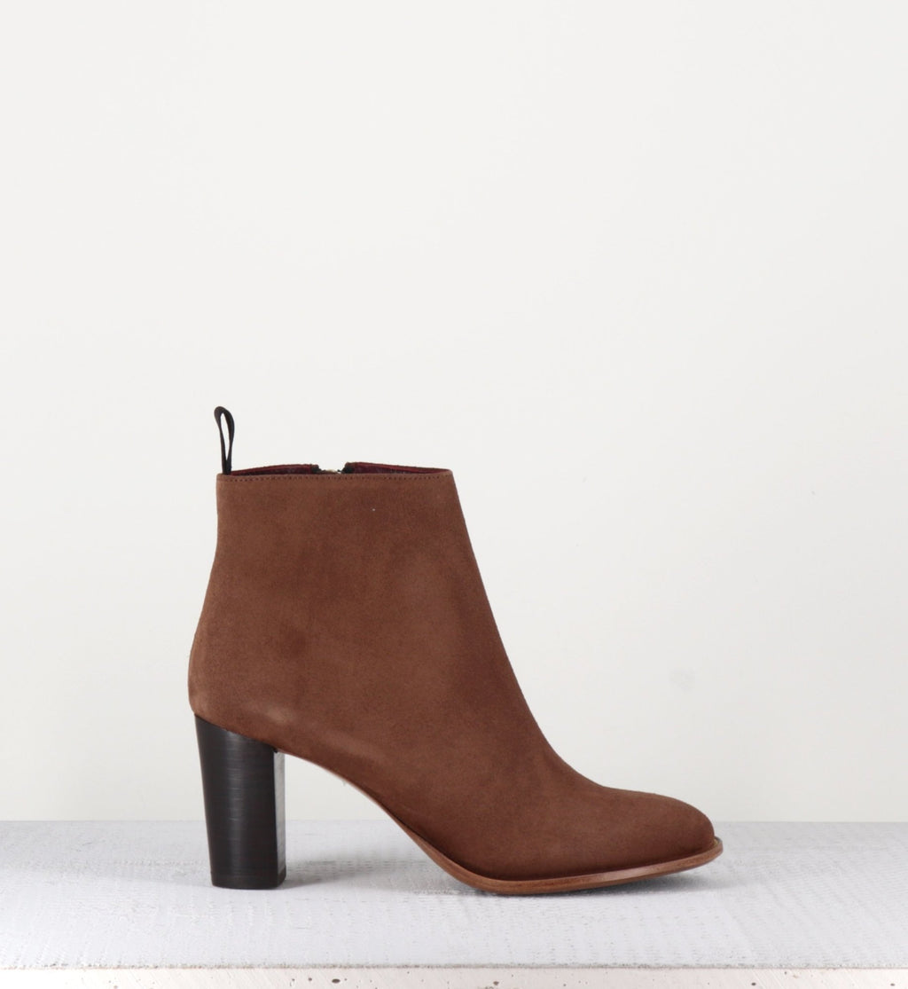 Bottines en veau velours camel Avril Gau - GRIMPTRC N1