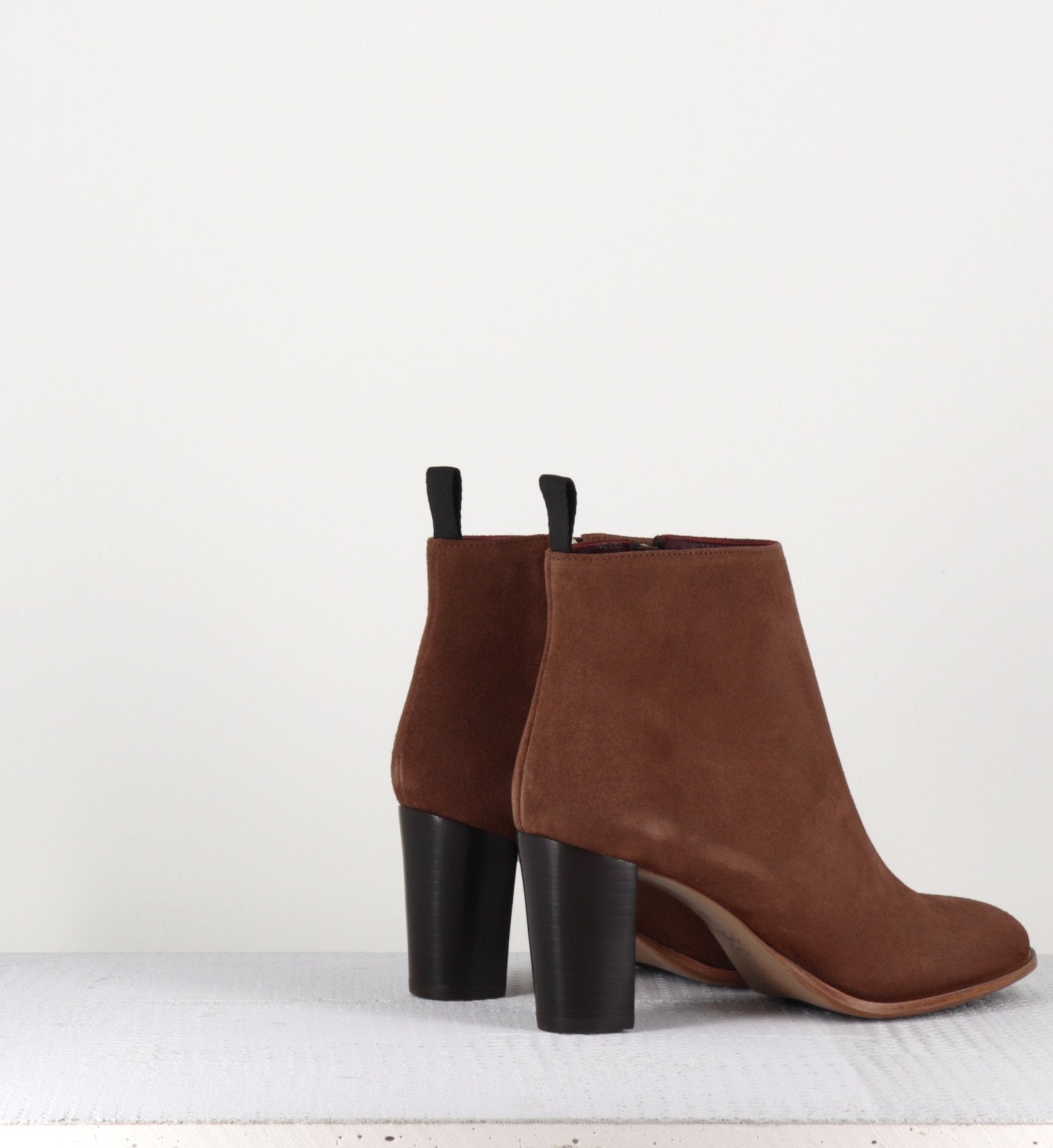 Bottines en veau velours camel Avril Gau - GRIMPTRC N1