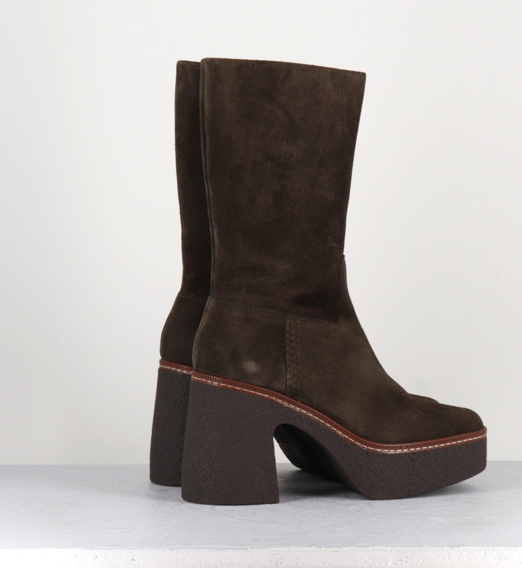 70s Platforms Boots - CARLA21 HIGH FANGO