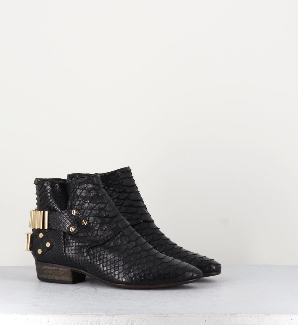 BOOTS  LO PYTHON BLACK/GOLD - FURY LONDON