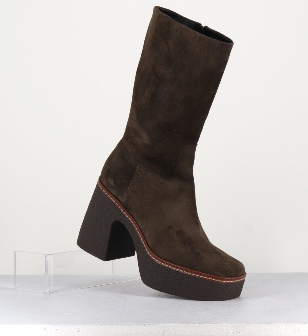 70s Platforms Boots - CARLA21 HIGH FANGO