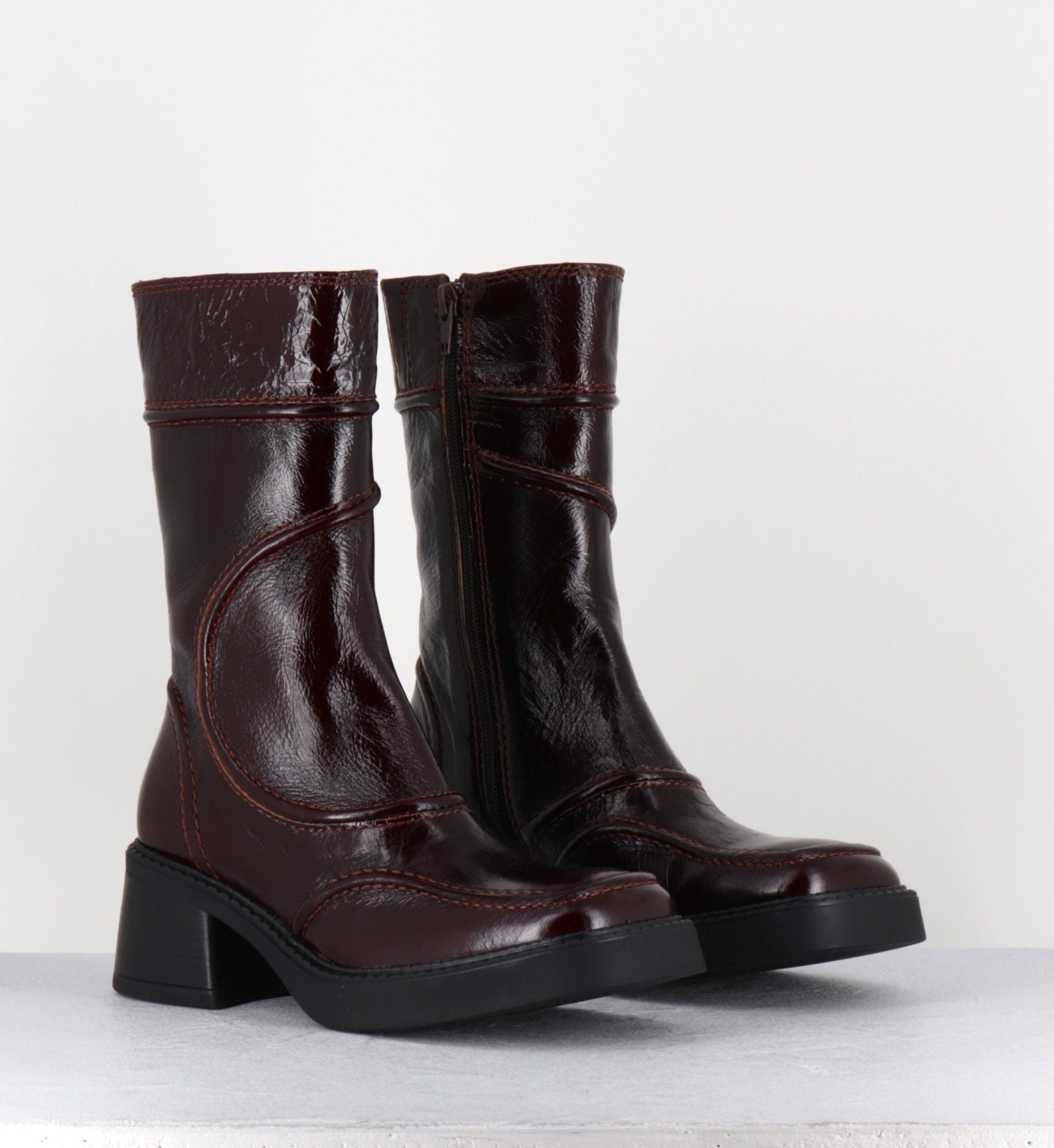 MALENE BURGUNDY BOOTS