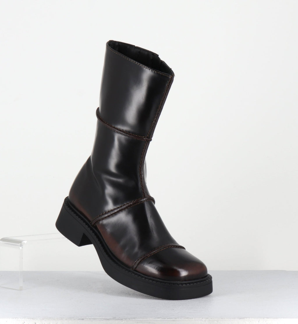 DAHLIA DARK BROWN BOOTS