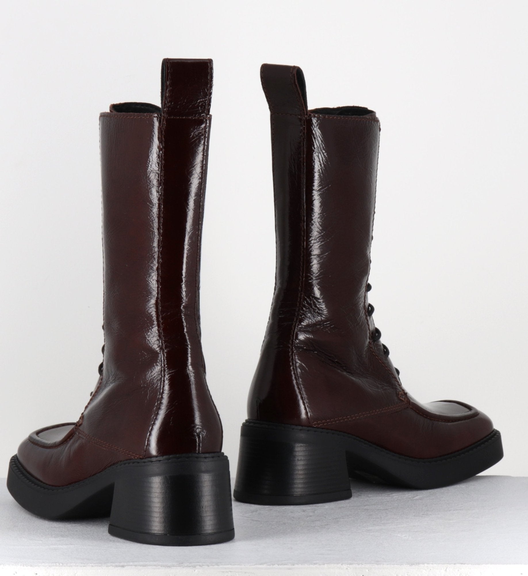 AGUSTINA DARK BROWN BOOTS