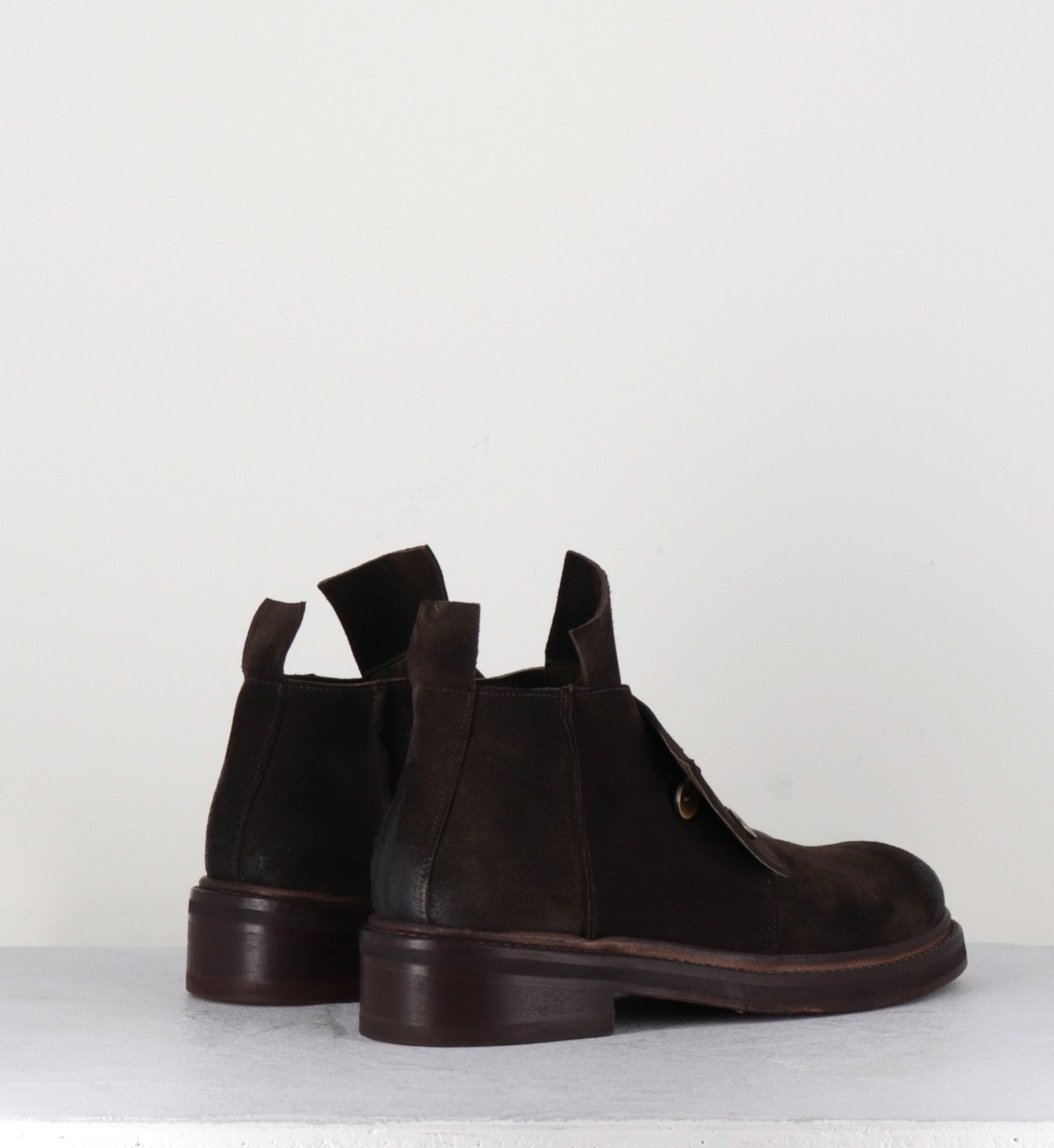 Derbies en nubuck marron - TOUCH03 PIPER