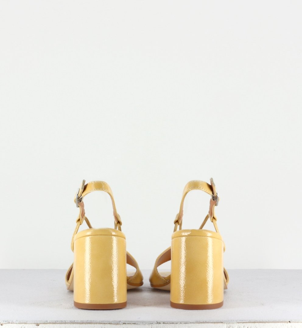 Sandales en cuir jaune - Sarah sand
