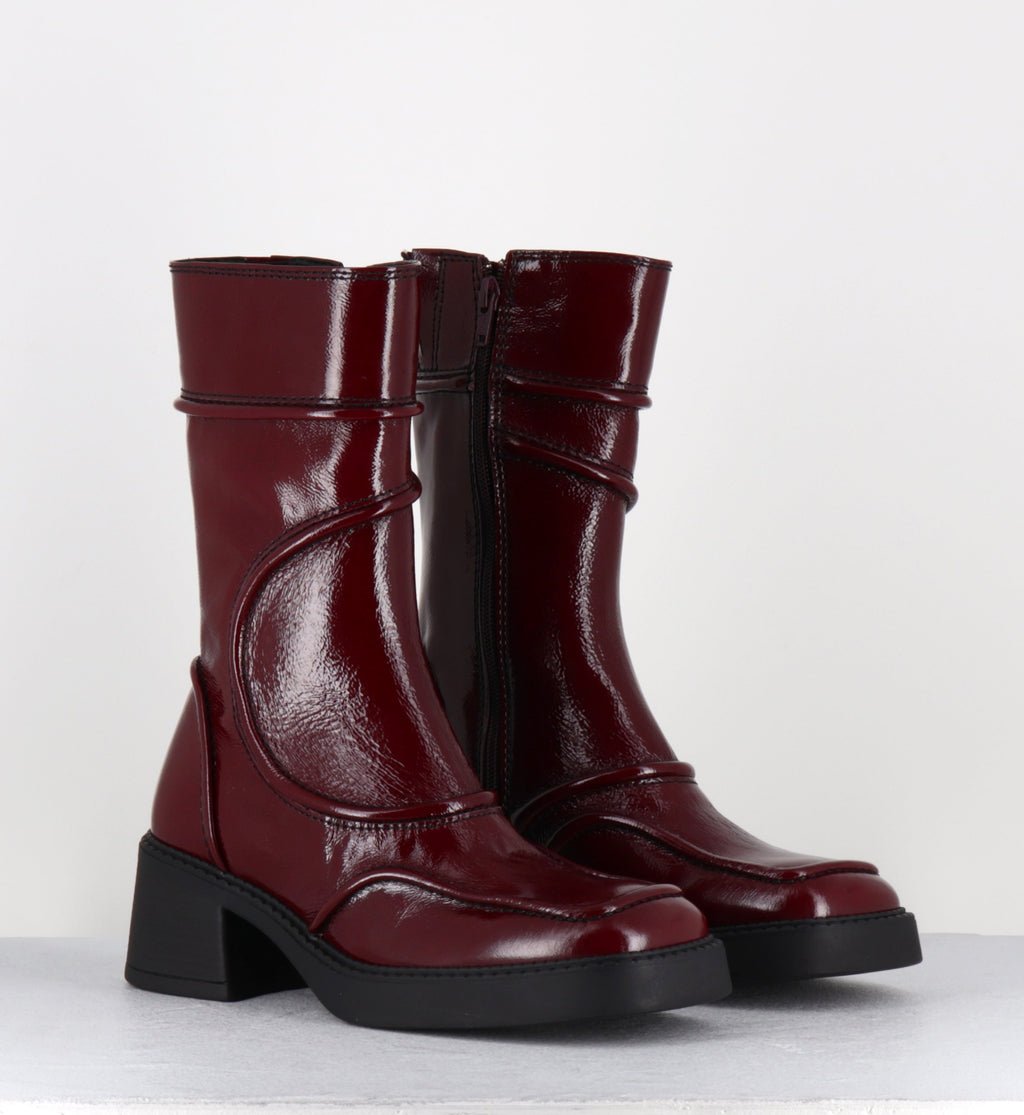 MALENE25 BURGUNDY BOOTS