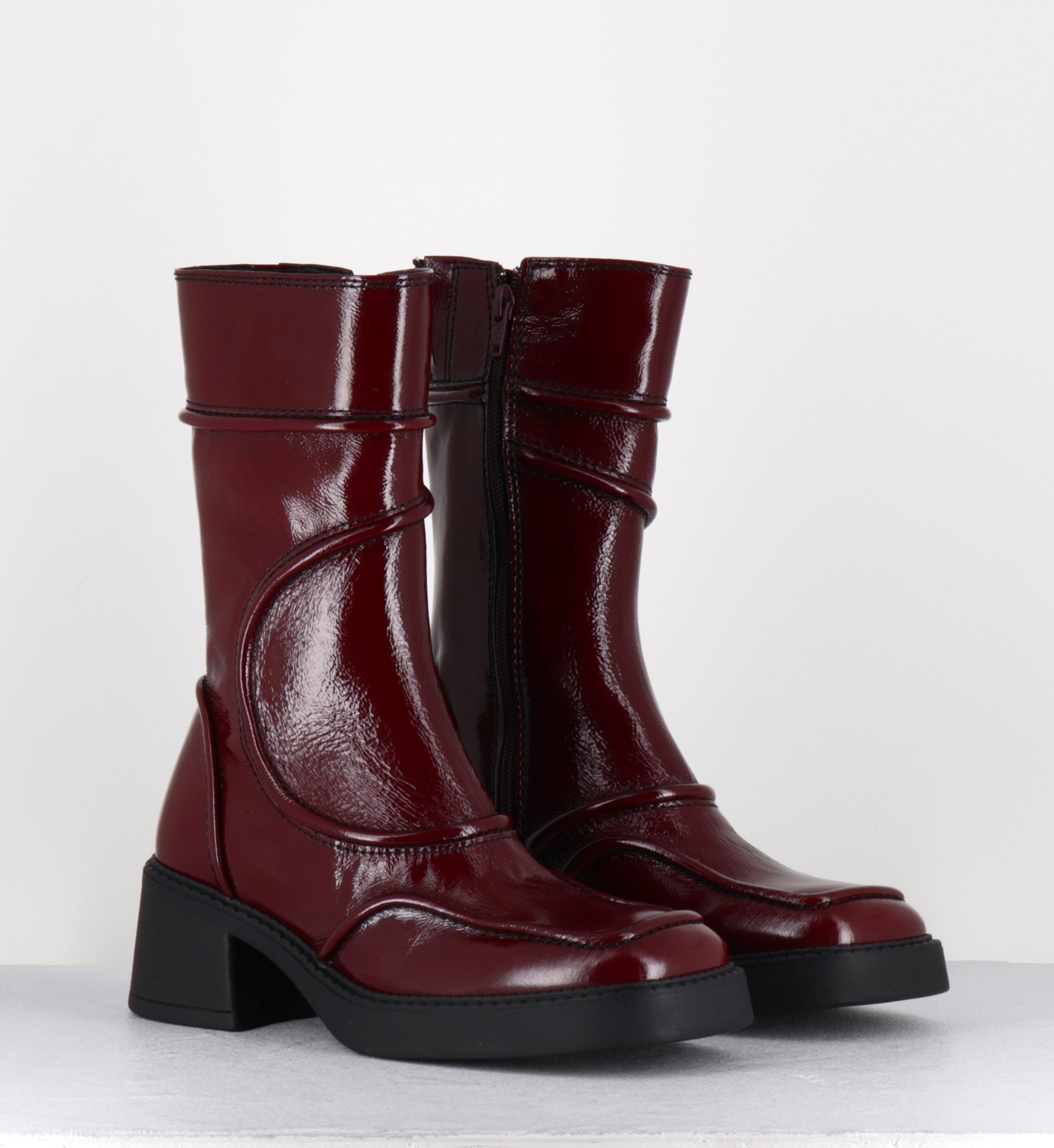 MALENE25 BURGUNDY BOOTS