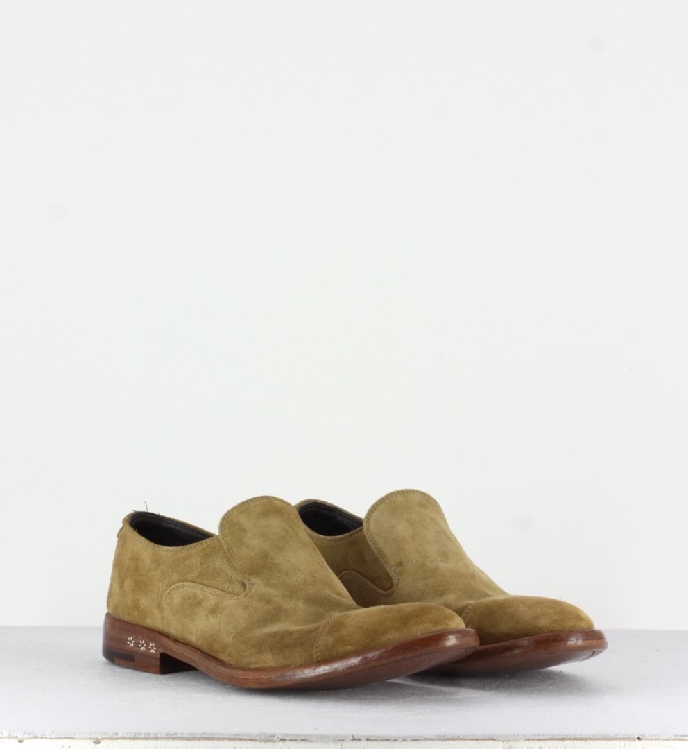 Mocassins en veau velours beige TESSA29001 - Alberto Fasciani