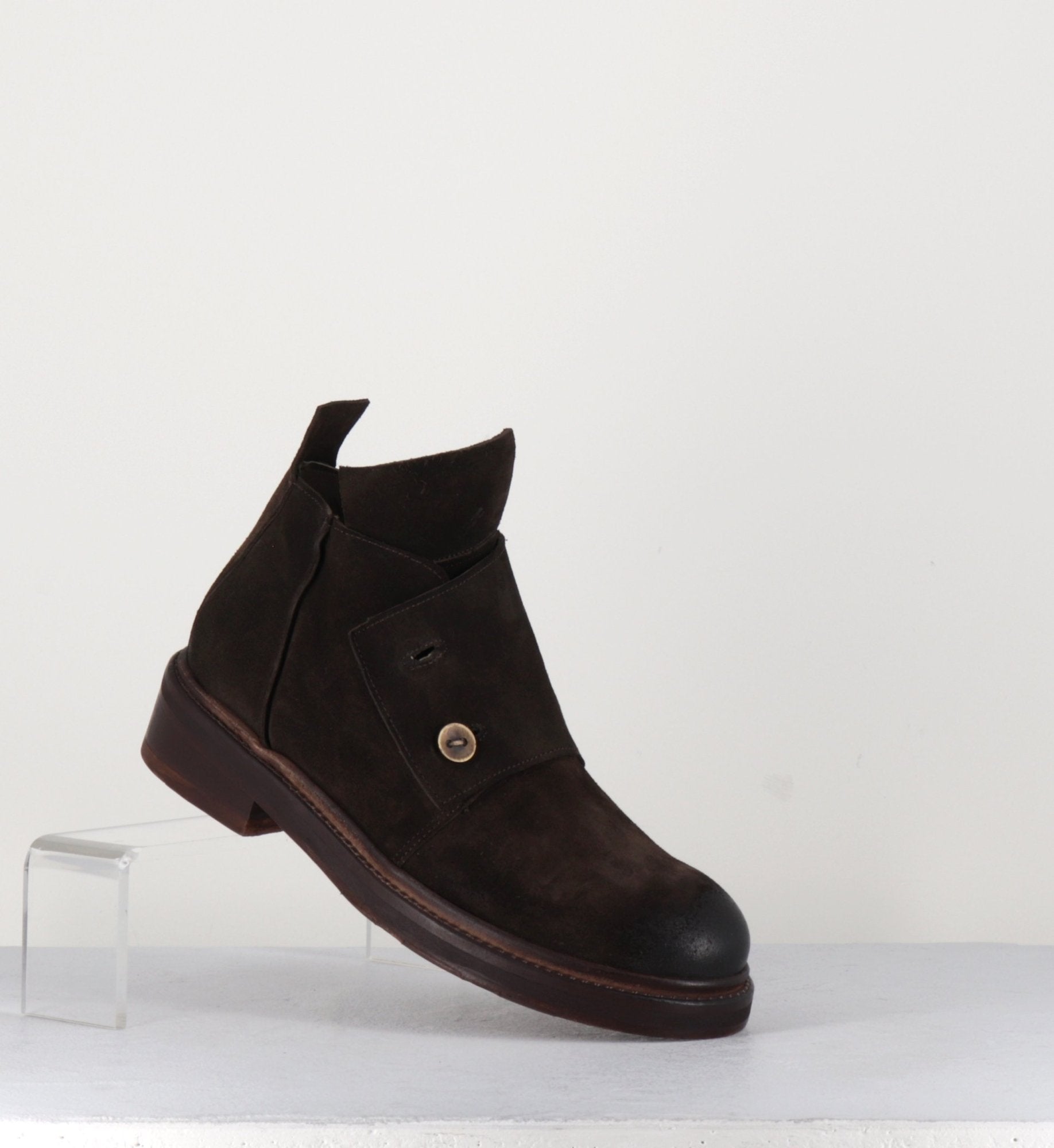 Derbies en nubuck marron - TOUCH03 PIPER