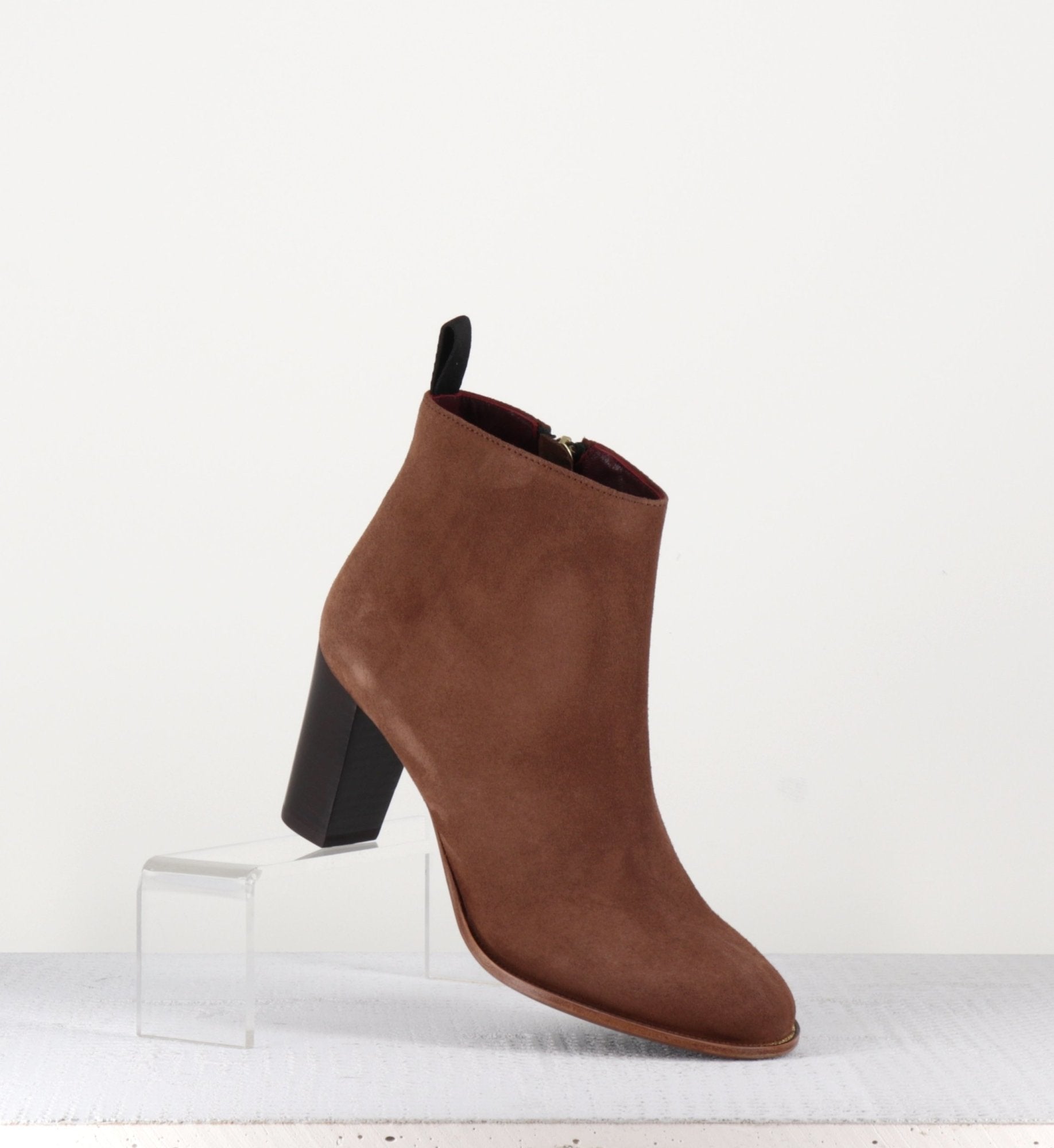 Bottines en veau velours camel Avril Gau - GRIMPTRC N1