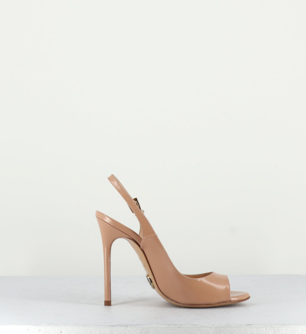 Escarpins en cuir à talons nude LNS109 - Luciano Padovan