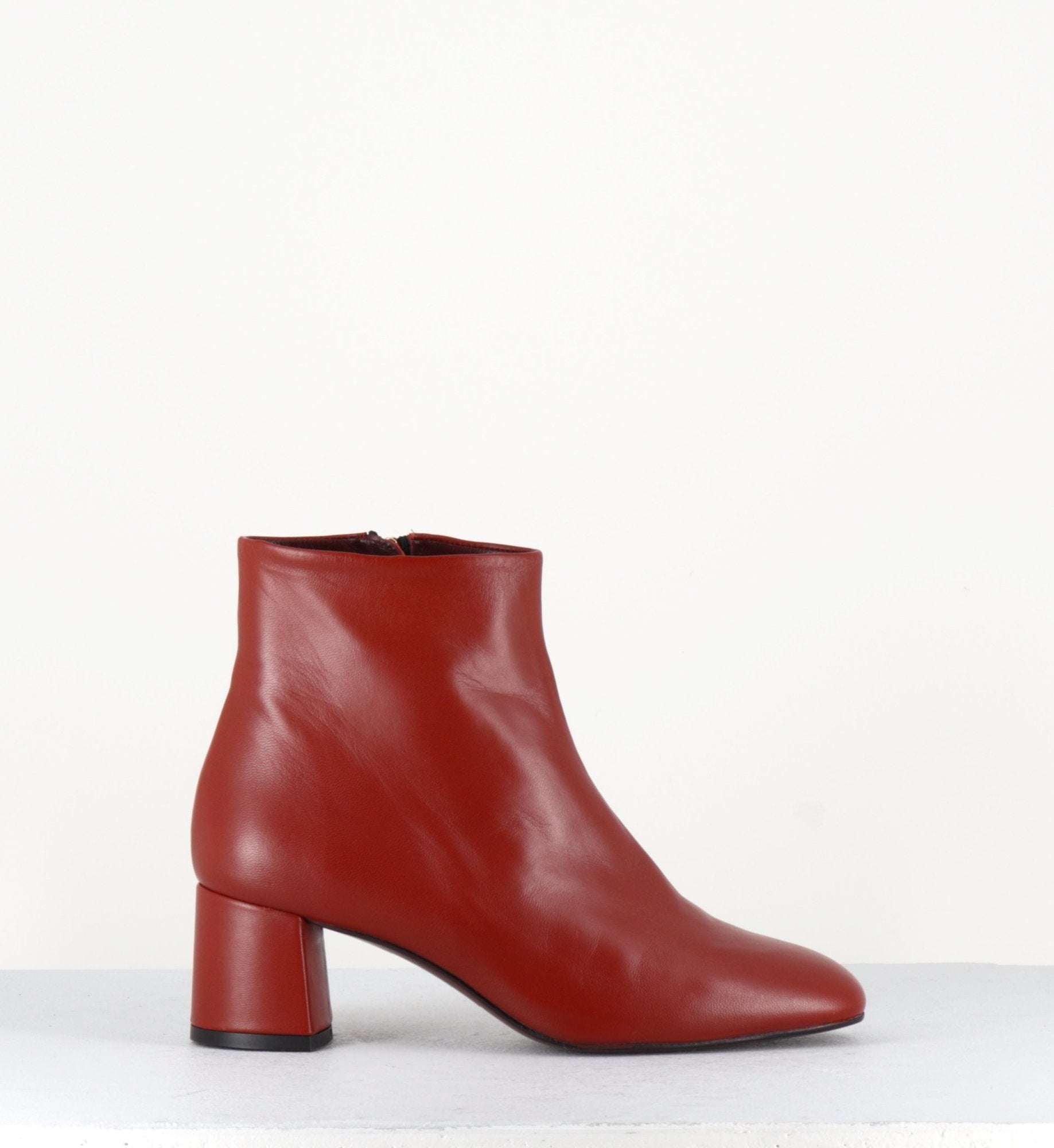 Bottines en cuir brique THERESE  Sofia 2- Avril Gau