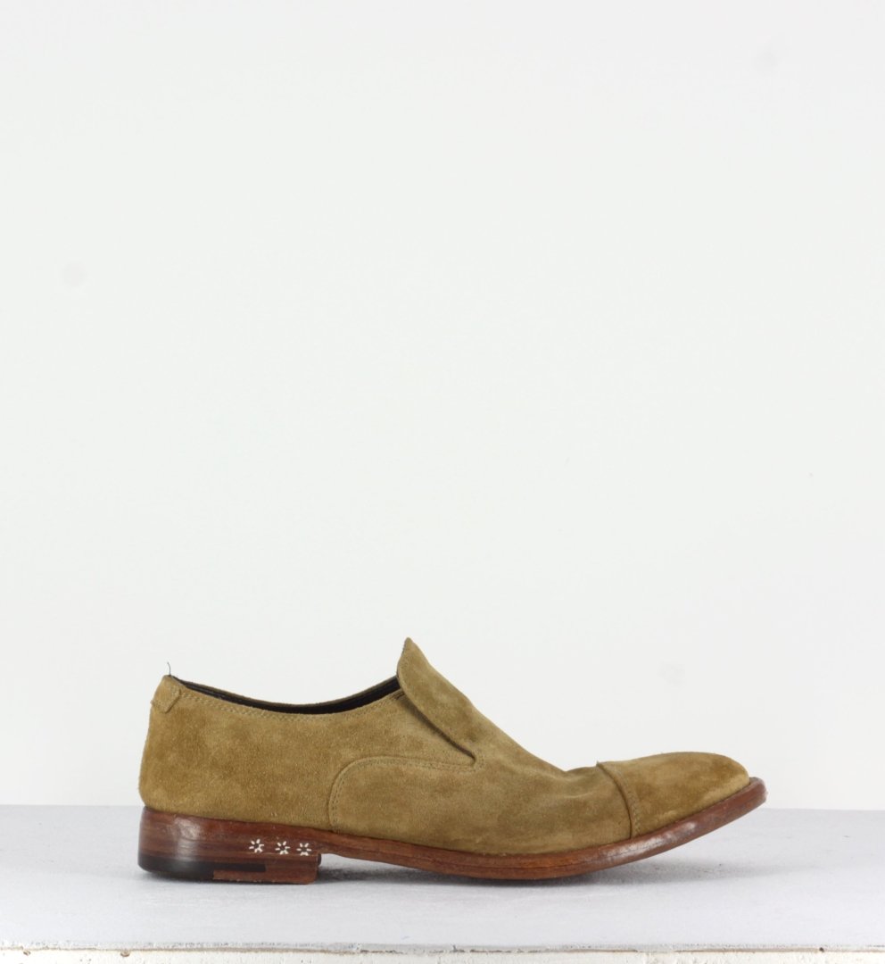 Mocassins en veau velours beige TESSA29001 - Alberto Fasciani