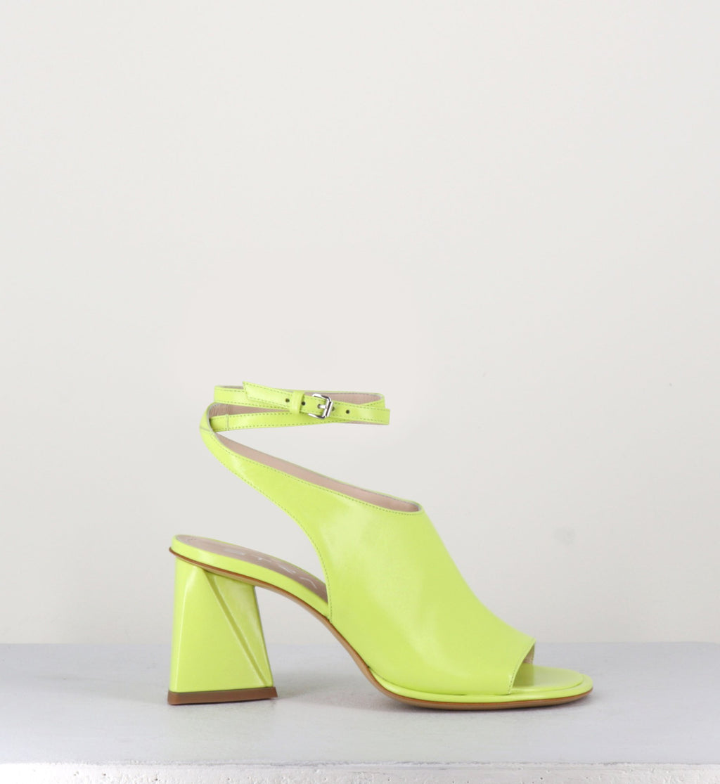 Sandales en cuir lime - A5173 ACID