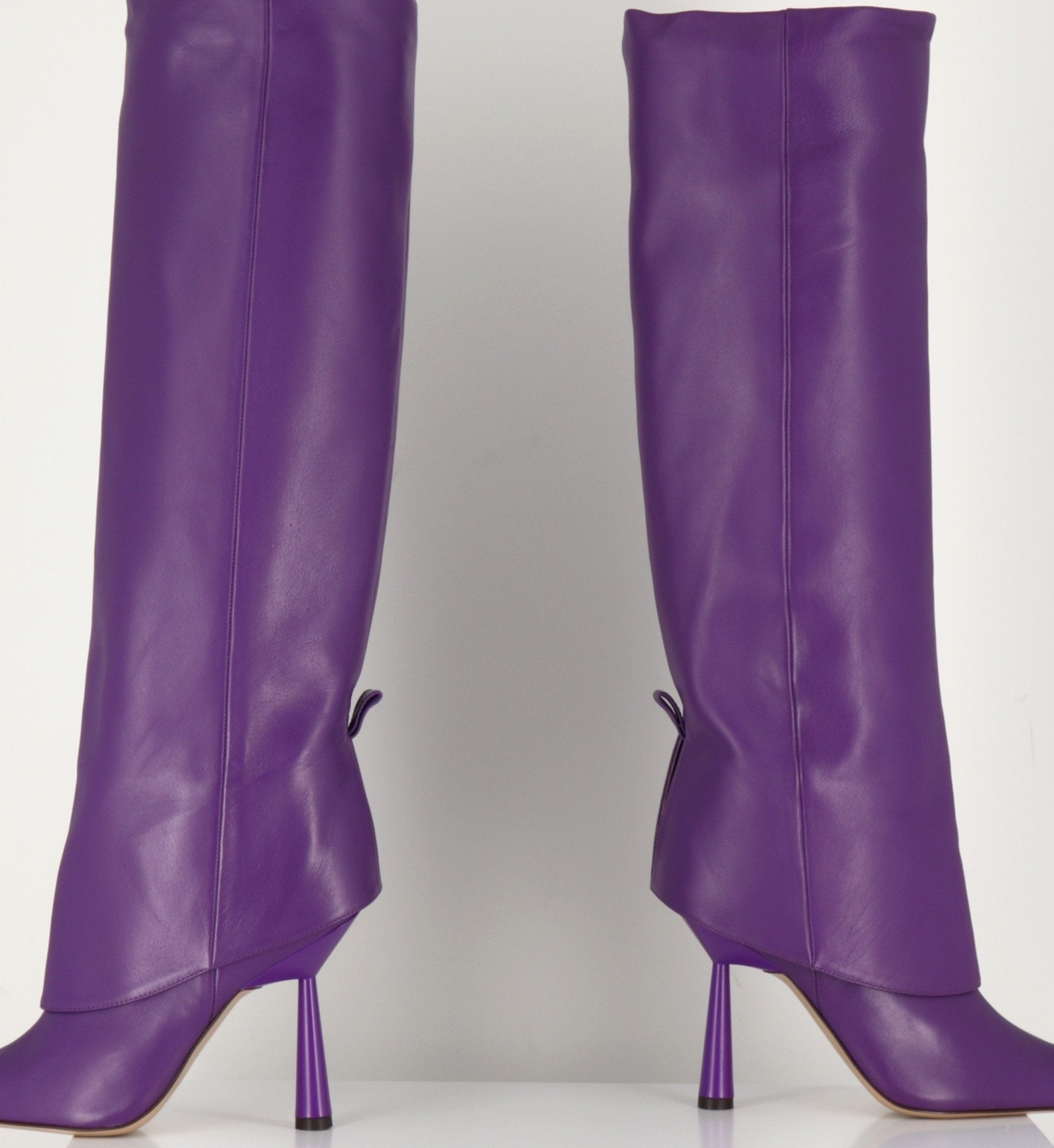 Bottes à guêtre en cuir violet - ROSIE31 PURPLE