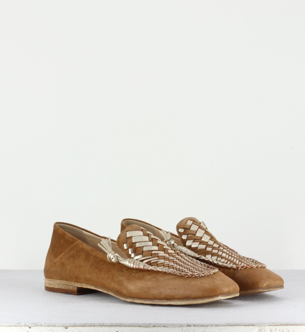 Mocassins plats camel Garrice Collection - 5980C