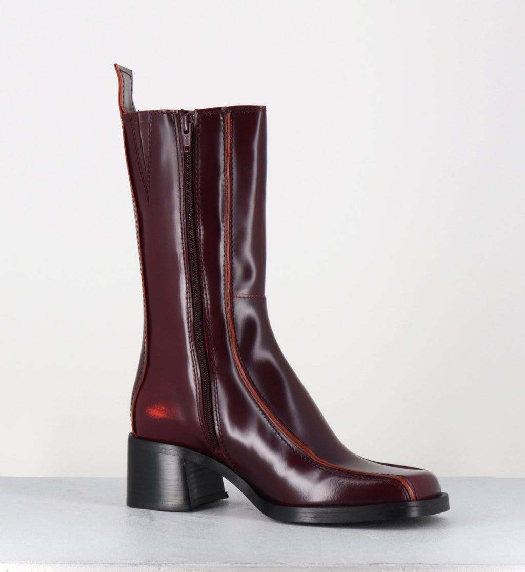 MARIELA BURGUNDY BOOTS