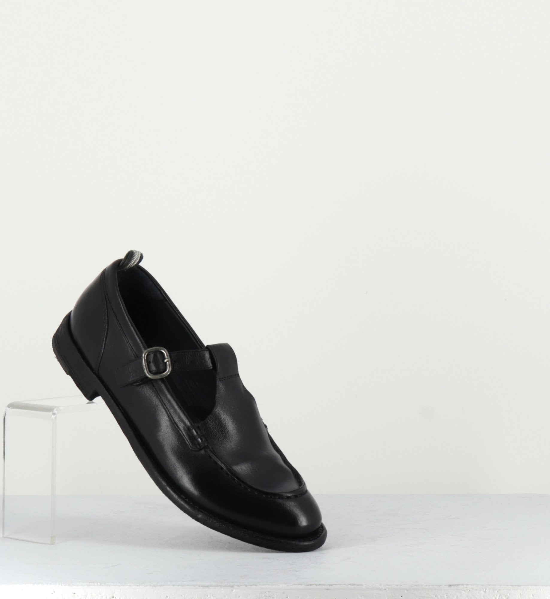 Chaussures Mary-Jane en cuir noir - LEX535 NERO