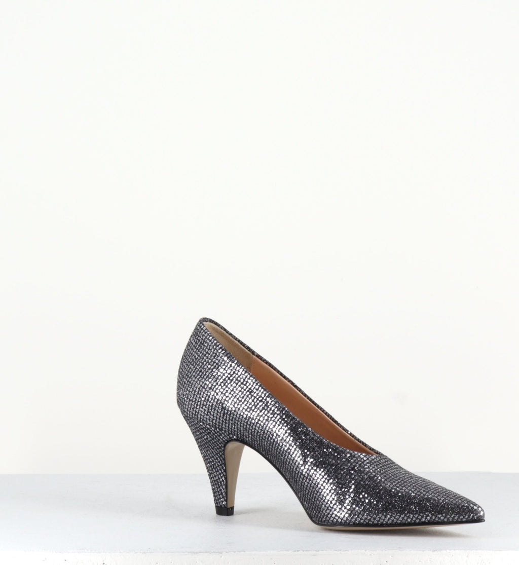 Escarpins en glitter anthracite EF605V - Garrice collection