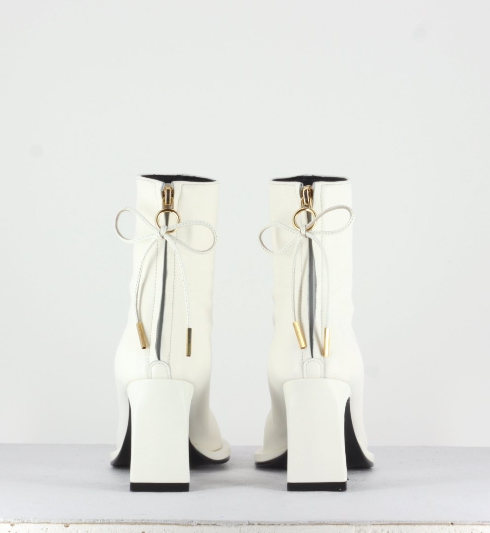 RIBBON SQUARE THIN BOOTS