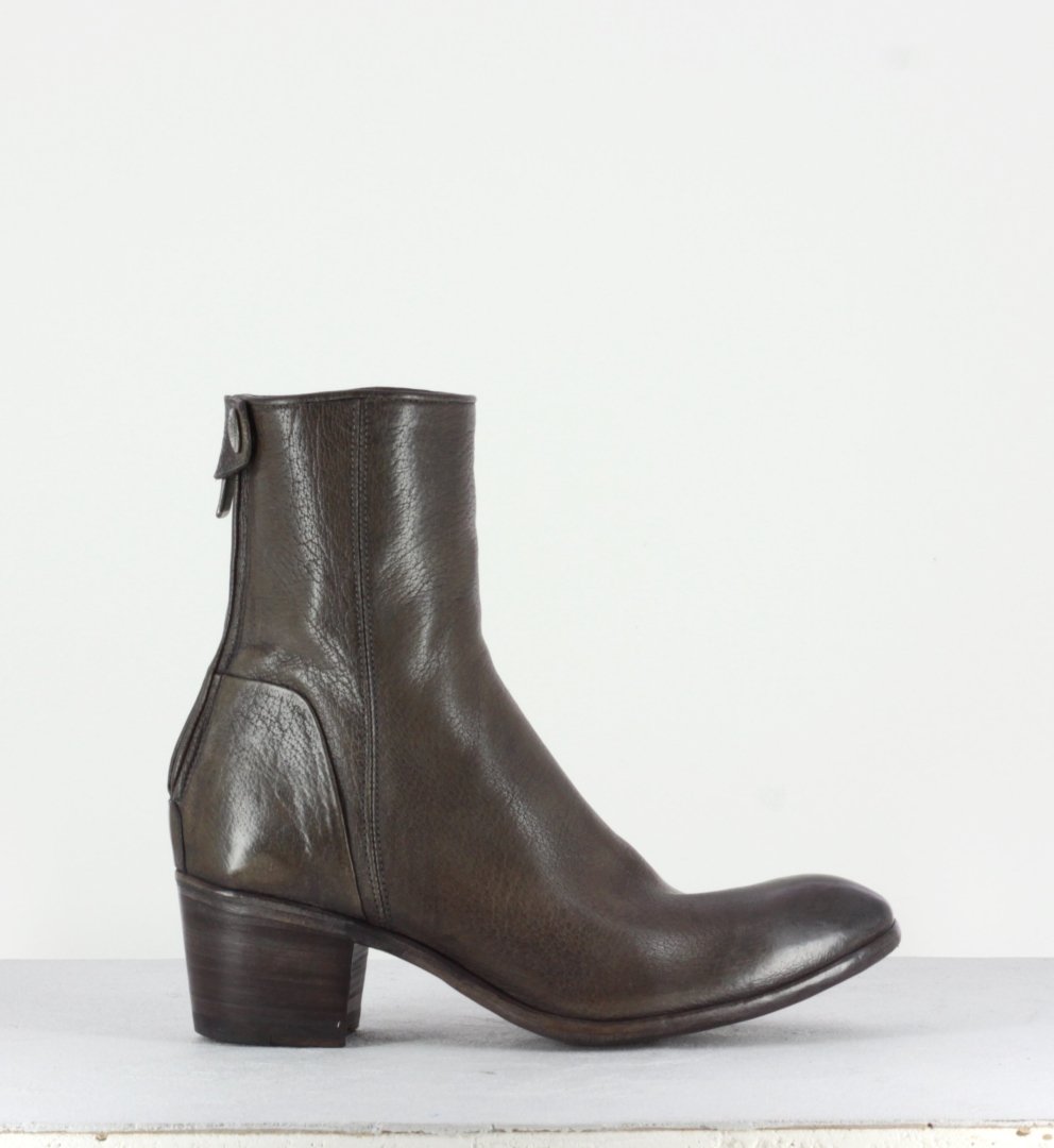 Bottines talons bottier en cuir Noir ALBERTO FASCIANI - Maya31019