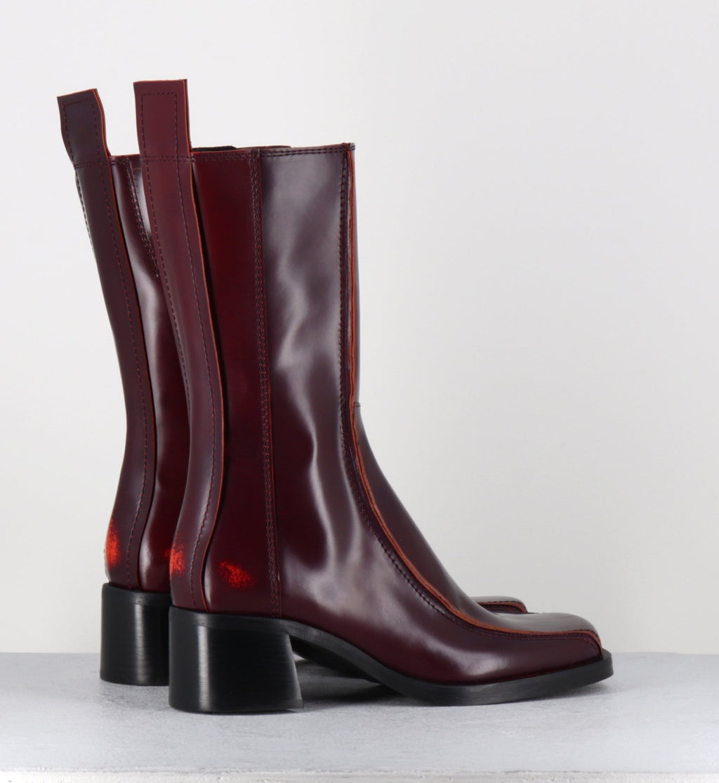 MARIELA BURGUNDY BOOTS