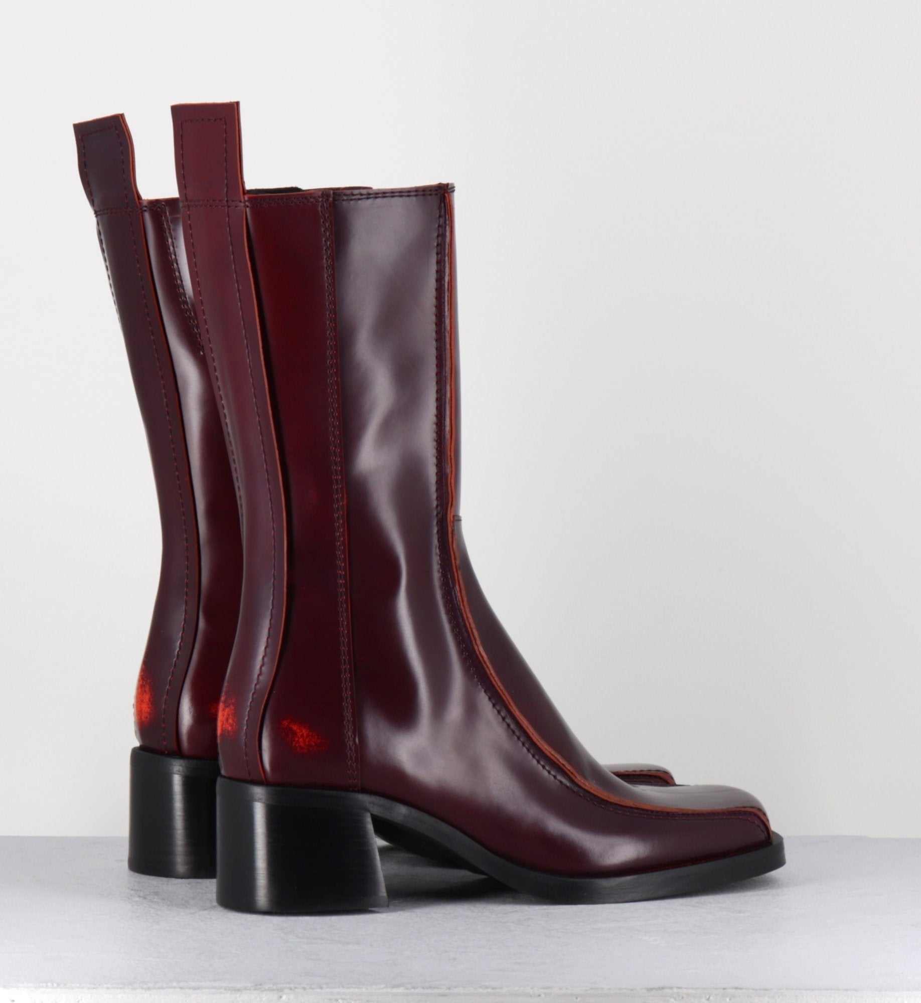 MARIELA BURGUNDY BOOTS
