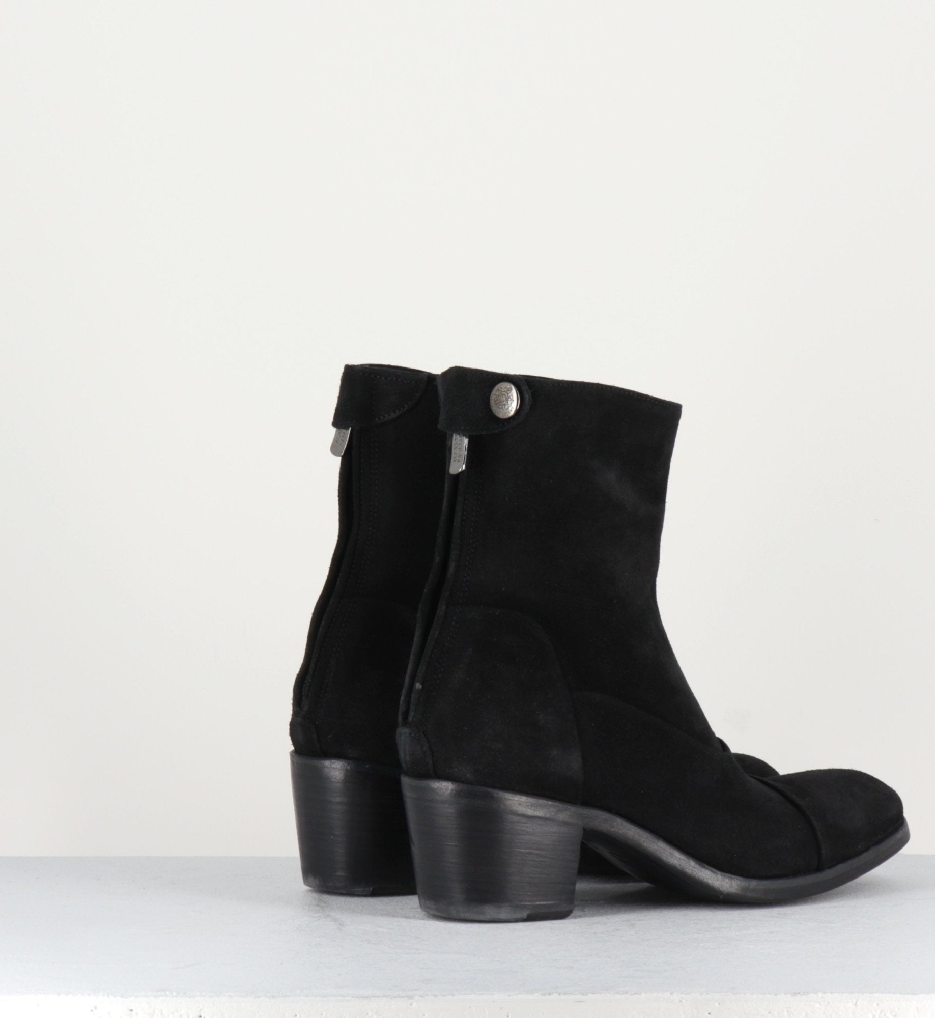 Bottines talons bottier noir Oxana14004C - ALBERTO FASCIANI