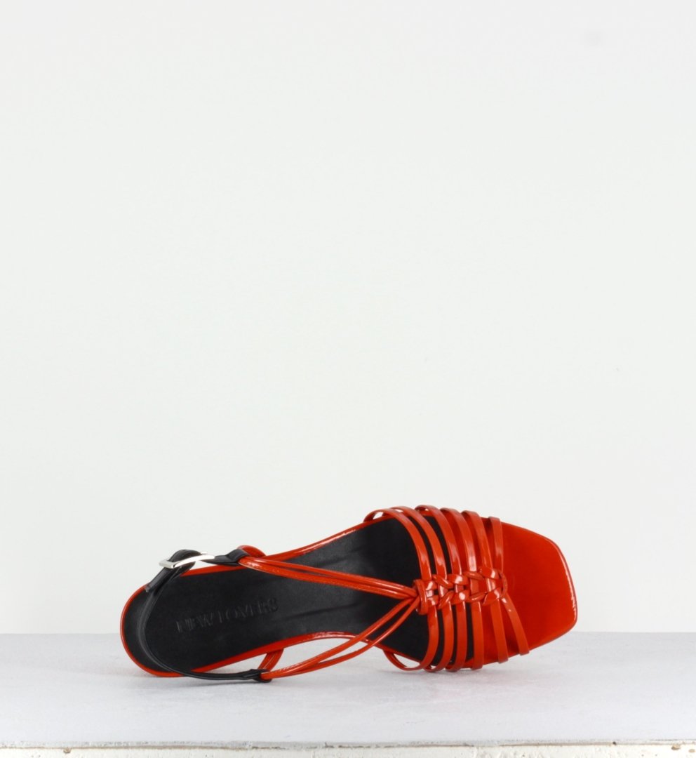 ARIANNA BRICK PATENT SANDAL