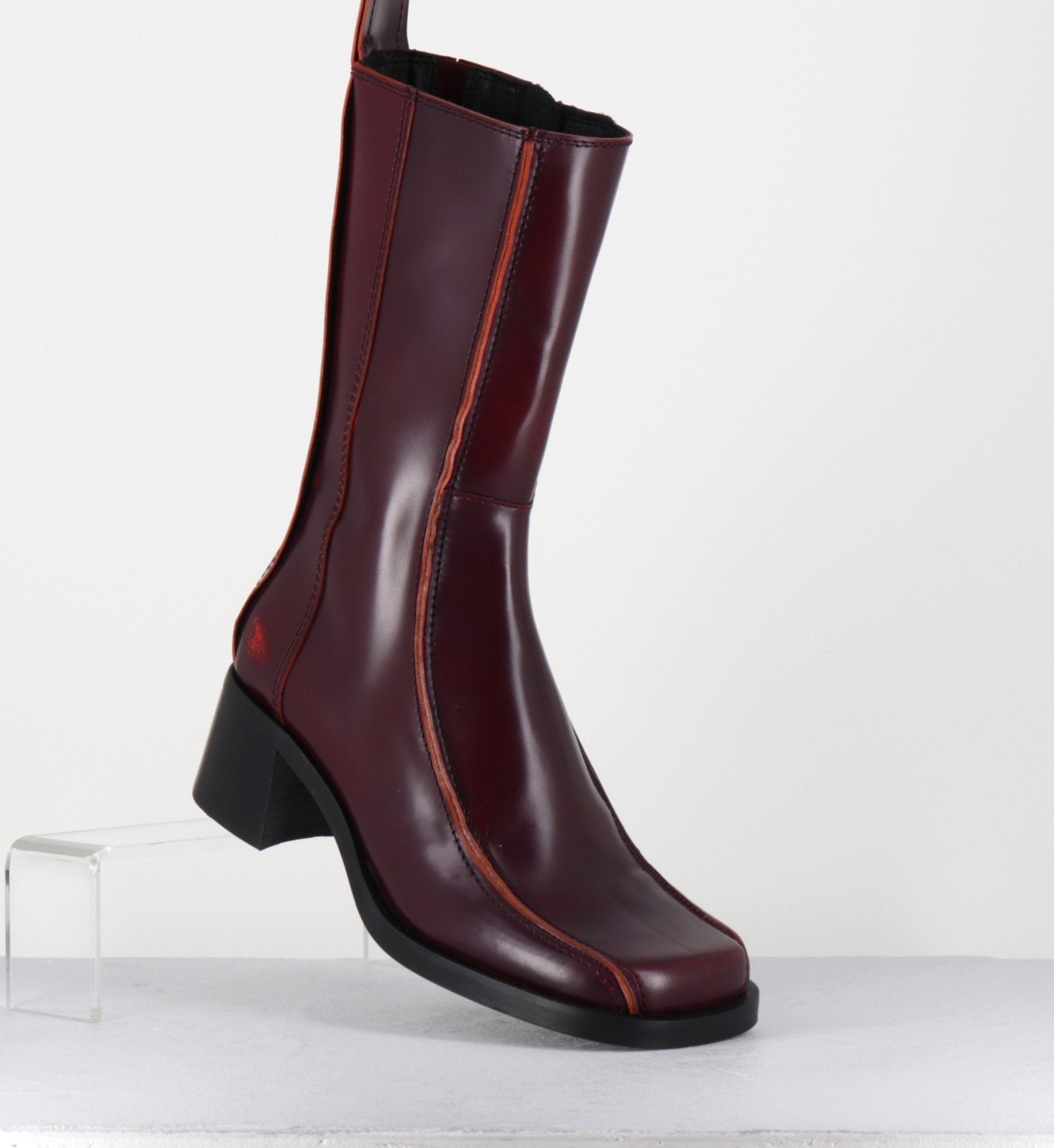 MARIELA BURGUNDY BOOTS
