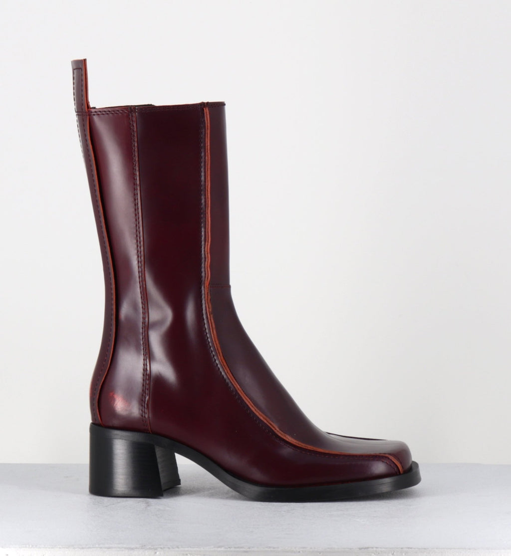 MARIELA BURGUNDY BOOTS